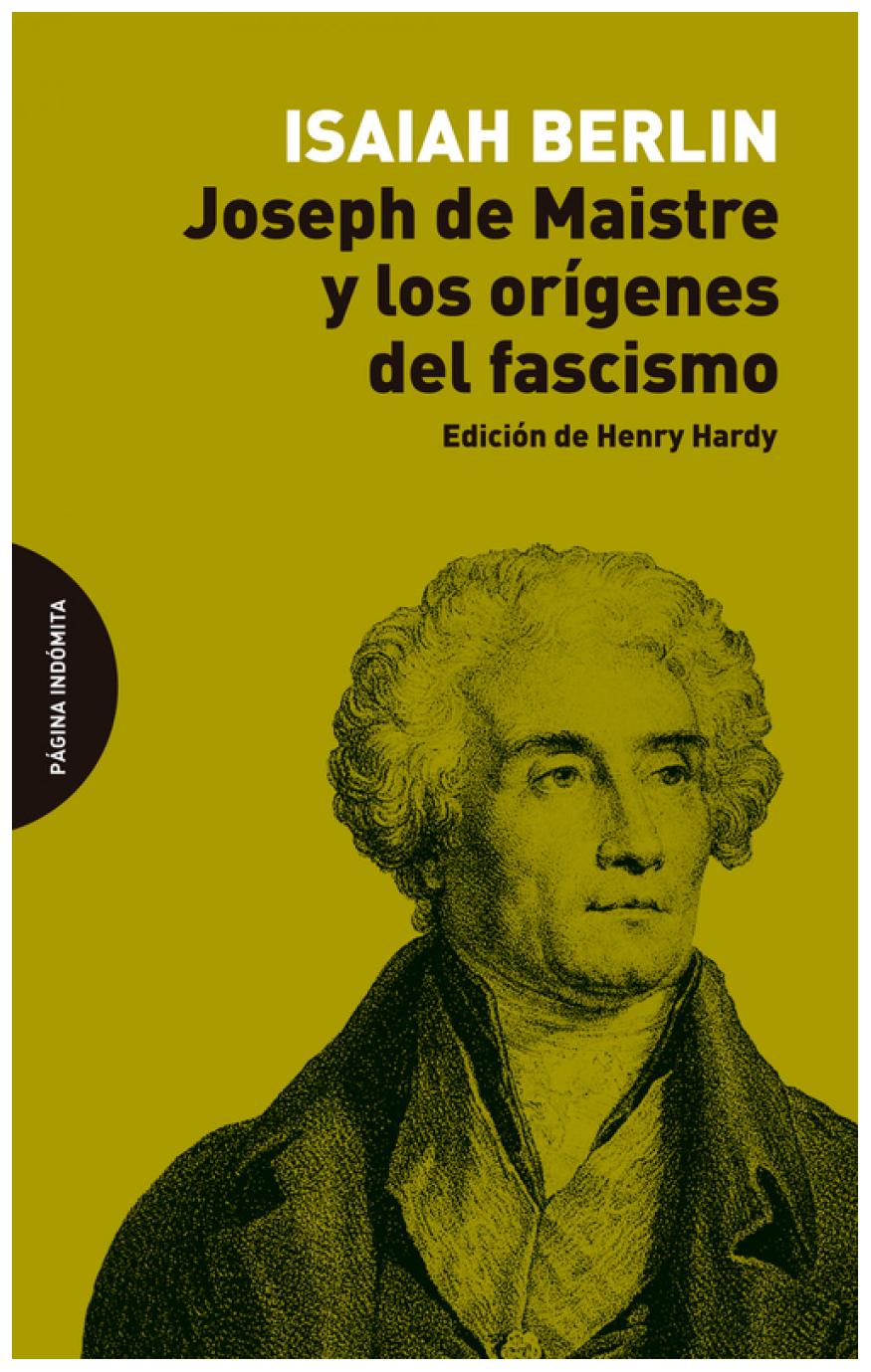 Joseph De Maistre Y Los Orígenes D...