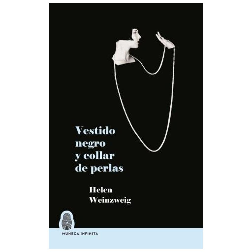 Vestido Negro Y Collar De Perlas