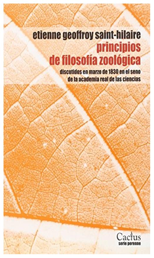 Principios De Filosofía Zoológica
