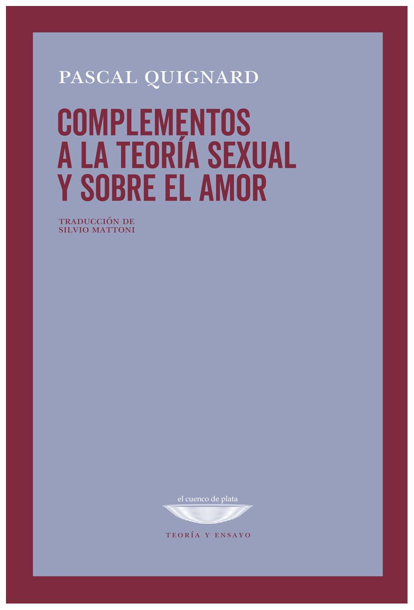 Complementos A La Teoría Sexual Y ...