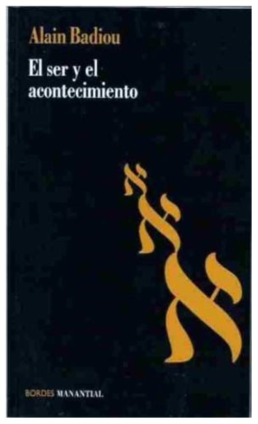 El Ser Y El Acontecimiento